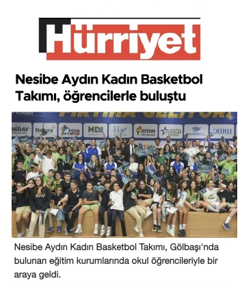 Nesibe Aydın Kadın Basketbol Takımı, öğrencilerle buluştu
