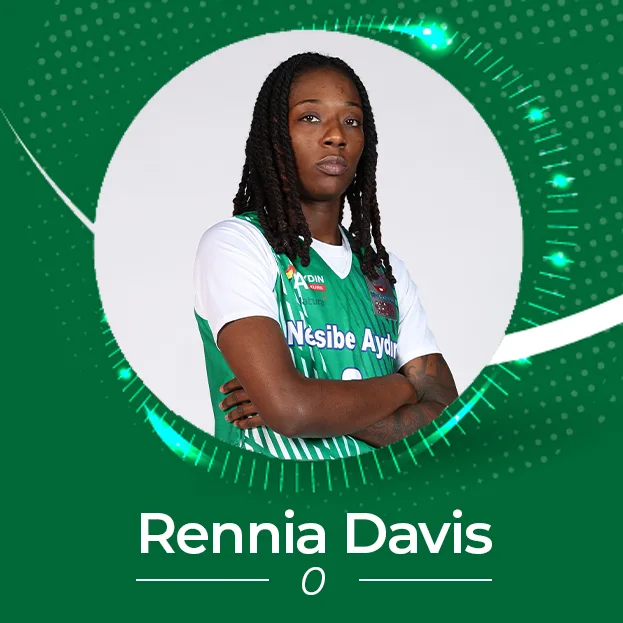 Rennia Davis — kaynak görselde forma numarası 0